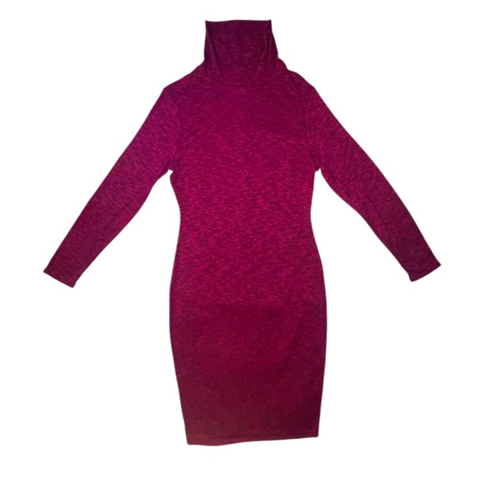 Project Runway Fitted Turtleneck Long Sleeve Dress Size Large